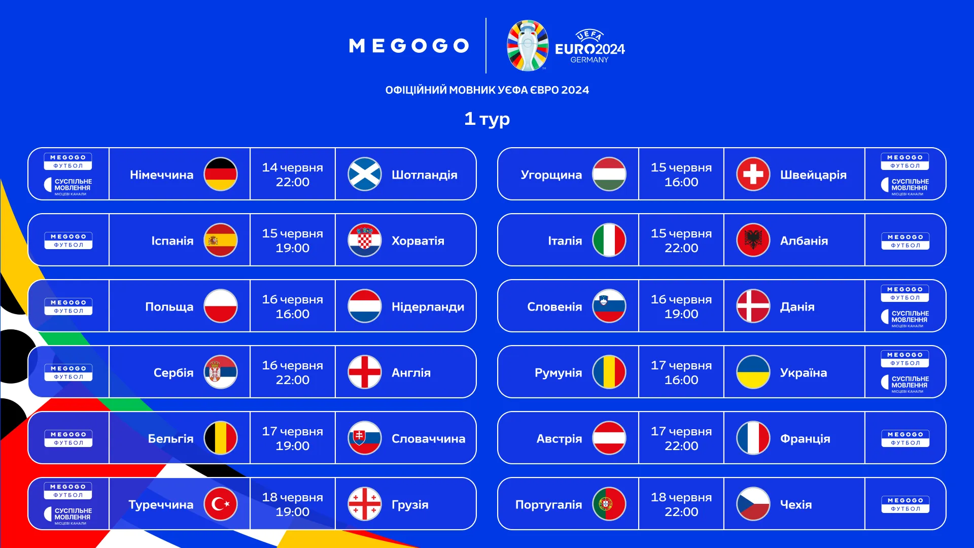 Стало известно, где смотреть матчи сборной Украины на Евро-2024: по какому каналу будут трансляции
